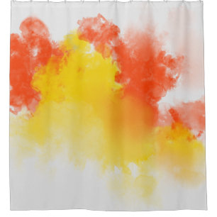 Watercolor stains paints summary shower curtain