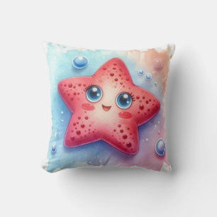 Watercolor Star Fish Cushion