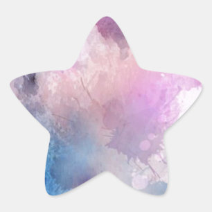 Watercolor Star Sticker