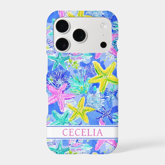 Watercolor Starfish Monogrammed (Back)