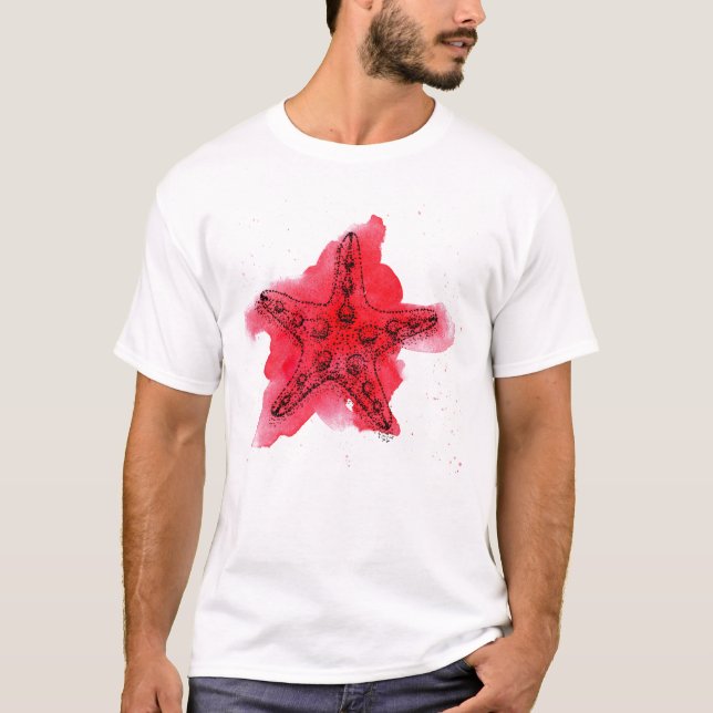 Watercolor Starfish T-Shirt (Front)