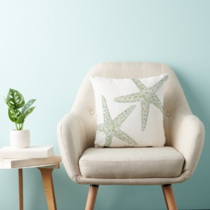 Watercolor Starfish Trio Cushion
