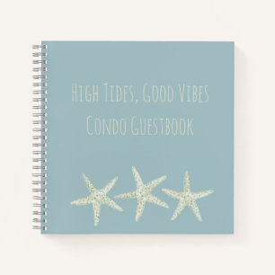 Watercolor Starfish Trio Notebook