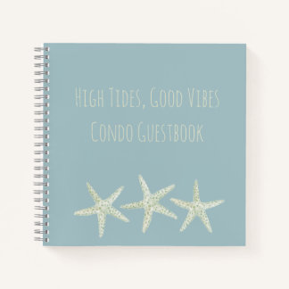 Watercolor Starfish Trio Notebook