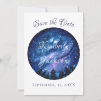Watercolor Starry Night Sky