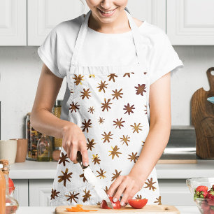 Watercolor stars - amber apron