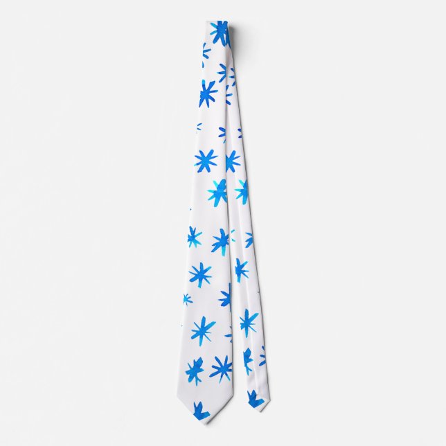 Watercolor stars - blue tie (Front)