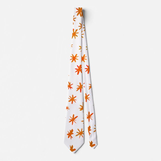 Watercolor stars - orange tie (Front)
