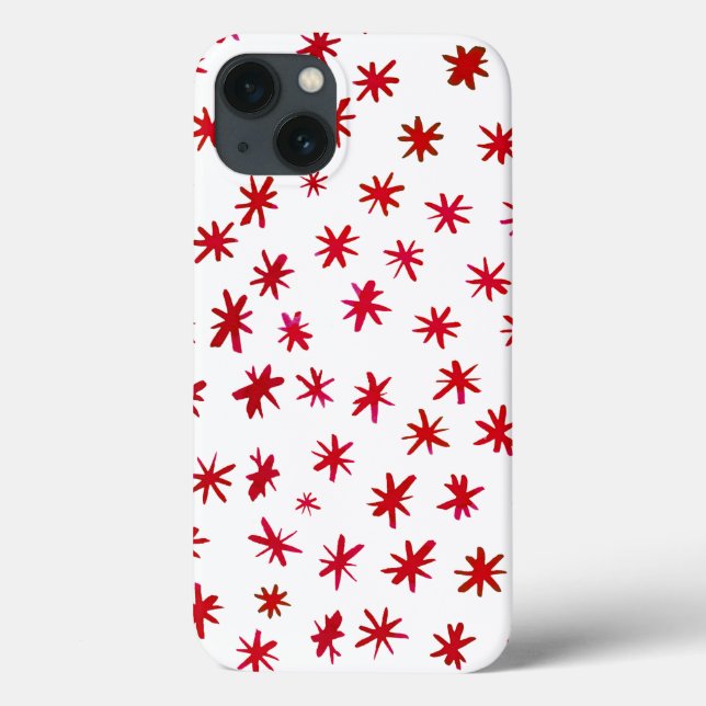 Watercolor stars - red Case-Mate iPhone case (Back)