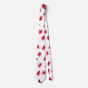 Watercolor stars - red tie