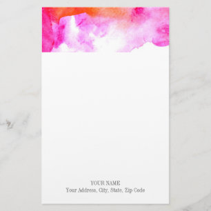 Watercolor Stationery