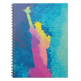 Watercolor Statue of Liberty Notebook