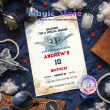Watercolor Stealth Jet Fighter B2 Spirit Birthday