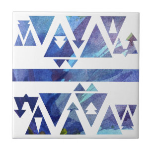 Watercolor Stencil Tile