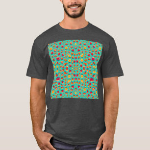 Watercolor strawberry and lemon Fruit Patterned su T-Shirt
