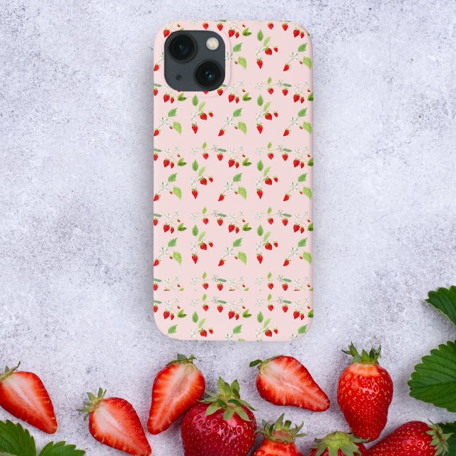 Watercolor Strawberry Blossoms Case-Mate iPhone Case (Creator Uploaded)