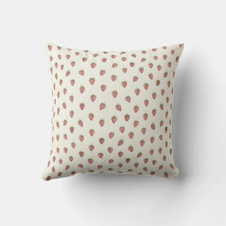 Watercolor Strawberry Cushion