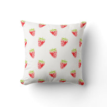 Watercolor Strawberry Pattern