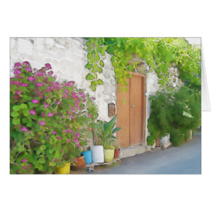 Watercolor street view