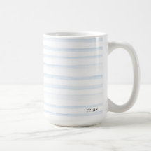 WATERCOLOR STRIPED DAILY REMINDER mug