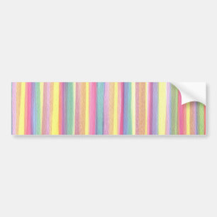 Watercolor Stripes Bumper Sticker