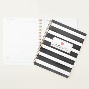 Watercolor Stripes Teacher Planner