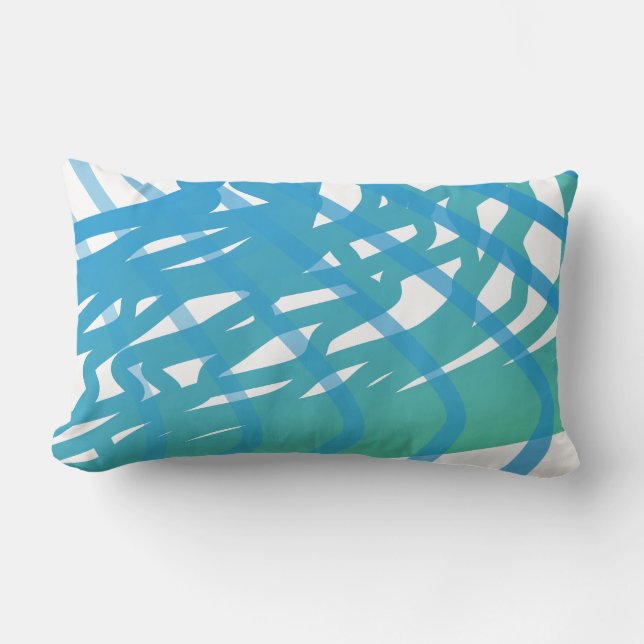 Watercolor Strokes Lumbar Cushion (Front)