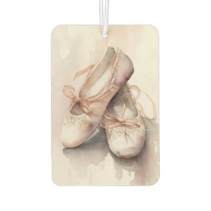 Watercolor Style Ballet Shoes Air Freshener