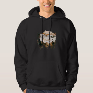 Watercolor Style Illustration of The Alhambra in G Hoodie