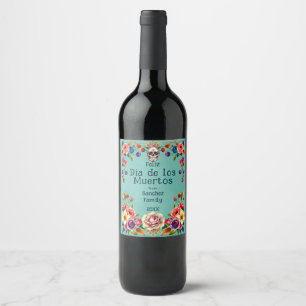 💀🎉Watercolor style Rest in Riesling Wine Label