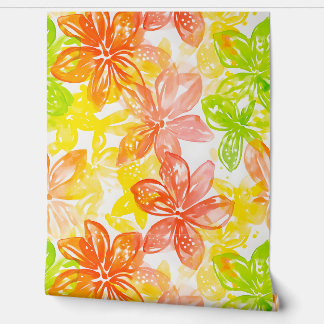 Watercolor style Sunburst Petals Wallpaper