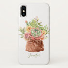 Watercolor Succulent Floral Botanical Personalised