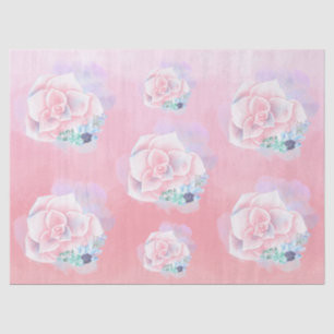 Watercolor Succulents  Tissue Paper