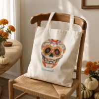 Watercolor Sugar Skull Day of the Dead