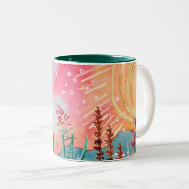 Watercolor Summer Mug (Front Right)