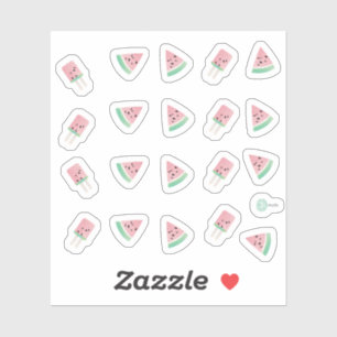 Watercolor Summer Watermelon Pops