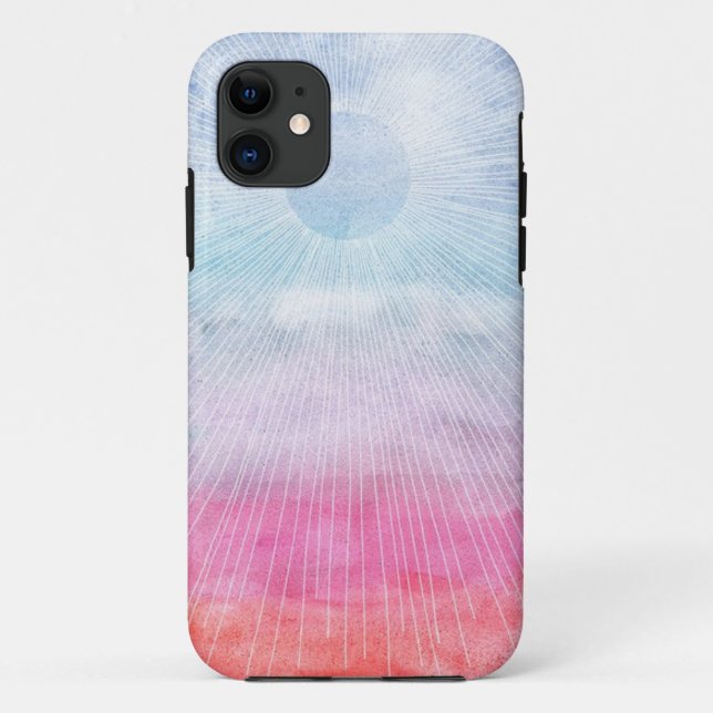 Watercolor Sun Case-Mate iPhone Case (Back)
