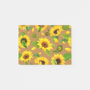 Watercolor Sunflower 5 Post-it Notes