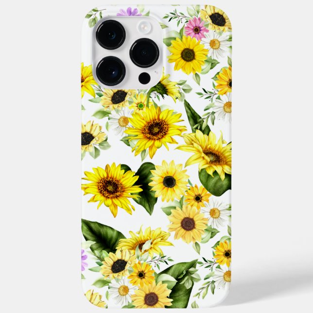 Watercolor Sunflower 7 Case-Mate iPhone Case (Back)
