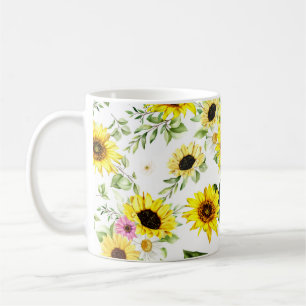 Watercolor Sunflower 7 Coffee Mug