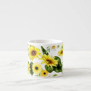 Watercolor Sunflower 7 Espresso Cup