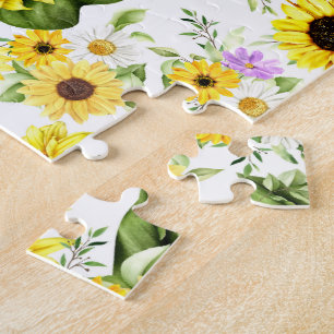 Watercolor Sunflower 7 Jigsaw Puzzle