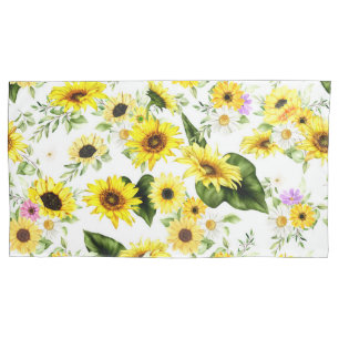Watercolor Sunflower 7 Pillowcase