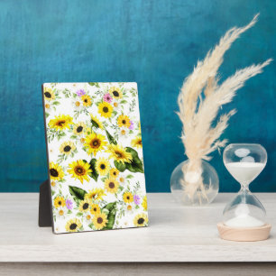 Watercolor Sunflower 7 Plaque