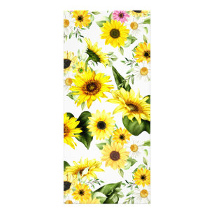 Watercolor Sunflower 7 Rack Card