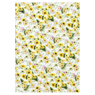 Watercolor Sunflower 7 Tablecloth