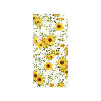 Watercolor Sunflower 8 Menu