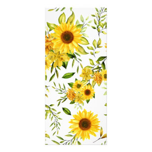 Watercolor Sunflower 8 Rack Card