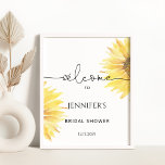 Watercolor Sunflower bridal shower welcome sign<br><div class="desc">Watercolor Sunflower bridal shower welcome sign.
Matching items available.</div>