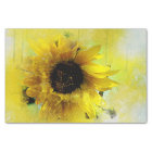 Watercolor Sunflower Decoupage Tissue Paper